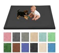Stqyeiw Baby Crawling Mat Memory Foam 180 x 300 cm Black | Extra Thick Area Rug 1251cm for Kids Living Room Baby Playroom Crawling Carpet Non-Slip Play Mat Floor Toddler Nursery Carpet