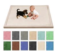Stqyeiw Baby Crawling Mat Memory Foam 180 x 300 cm Cream | Extra Thick Area Rug 85cm for Kids Living Room Baby Playroom Crawling Carpet Non-Slip Play Mat Floor Toddler Nursery Carpet