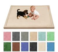 Stqyeiw Baby Crawling Mat Memory Foam 180 x 300 cm Light Brown | Extra Thick Area Rug 191cm for Kids Living Room Baby Playroom Crawling Carpet Non-Slip Play Mat Floor Toddler Nursery Carpet