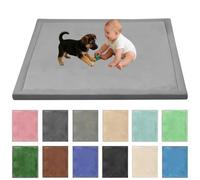 Stqyeiw Baby Crawling Mat Memory Foam 190 x 300 cm Grass Green | Extra Thick Area Rug 305cm for Kids Living Room Baby Playroom Crawling Carpet Non-Slip Play Mat Floor Toddler Nursery Carpet