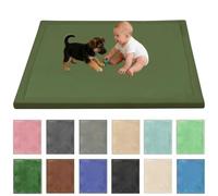 Stqyeiw Baby Crawling Mat Memory Foam 200 x 300 cm Red | Extra Thick Area Rug 1058cm for Kids Living Room Baby Playroom Crawling Carpet Non-Slip Play Mat Floor Toddler Nursery Carpet