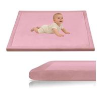 Stqyeiw Baby Crawling Mat, Memory Foam Extra Thick Area Rug 3cm for Kids Living Room 120 x 170 cm Rose Red Baby Playroom Crawling Carpet Non-Slip Soft Play Mat Floor Toddler Nursery Carpet
