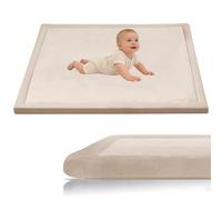 Stqyeiw Baby Crawling Mat, Memory Foam Extra Thick Area Rug 3cm for Kids Living Room 140 x 200 cm Cream Baby Playroom Crawling Carpet Non-Slip Soft Play Mat Floor Toddler Nursery Carpet