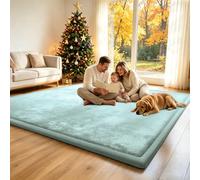 Stqyeiw Baby Play Mat for Floor 3cm Thick 140 x 140 cm Sky Blue | Childrens Memory Foam Mat Foam, Baby Rug Kids Playpen Mat for Crawling Playing, Non-Slip Floor Padded Playmats for Babies