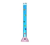 Straame 90cm Colour Changing LED Light Bubble Fish Mood Lamp with Colourful Artificial Tropical Fishes, Sensory Relaxing Atmosphere Mood Light (90 cm, Rose Gold)