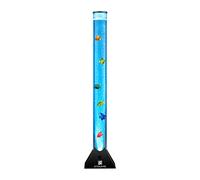 Straame 90cm Colour Changing LED Light Bubble Fish Mood Lamp with Colourful Artificial Tropical Fishes, Sensory Relaxing Atmosphere Mood Light (90 cm, Black)