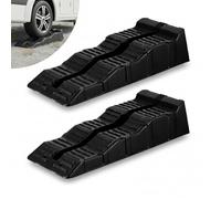Straame Caravan Levelling Ramps 2 Pack, 4 Tonne, 3 Step Heights 40/70/100mm | UV-resistant, corrosion-proof PE with anti-skid grooves helps keep caravans, motorhomes, and trailers stable on uneven ground
