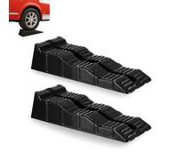 Straame Caravan Levelling Ramps (2 Pack, Black, 3 Step Heights 40/70/100 mm) - Heavy Duty Car, Van & Motorhome Levelling Ramps, UV-Resistant Wheel Chocks with Anti-Skid Grooves, 2.5 T Capacity