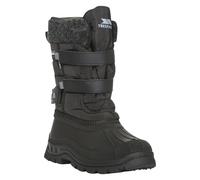 Trespass Childrens Boys Strachan II Waterproof Touch Fastening Snow Boots (2 Youth UK) (Black)