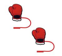 STRACOUPI Sport Boxing Straw Cover Compatible with Stanley Cup, Silicone, Reusable, Cute Design, 2PCS Straw Cover Accessories for 10mm Straws (b)
