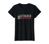 Strade Bianche Florence Italy Since 2007 Cycling T-Shirt, Women, Black, Medium