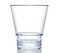Strahl CapellaStack Polycarbonate Double Old Fashioned Tumblers 14oz / 414ml - Single Stacking Glasses
