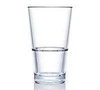 Strahl CapellaStack Polycarbonate Tumbler 591ml - Shatterproof Stackable Drinking Glass for Water, Cocktails & Outdoor Use
