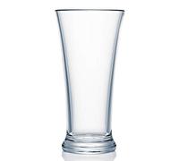 Strahl Contemporary Polycarbonate Pilsner Glass 285ml / 10oz - Virtually Unbreakable Half Pint Beer Glass - Reusable Clear Plastic Lager Glass for Home, Bar & Outdoor Use