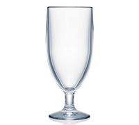 Strahl Contemporary Polycarbonate Water Goblet 414ml - Shatterproof Stemmed Glass Alternative for Indoor & Outdoor Use