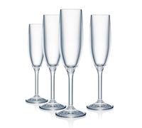 Strahl Design+Contemporary Polycarbonate Champagne Flutes 5.5oz / 166ml - Case of 12 Stemware