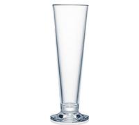 Strahl Design + Contemporary Polycarbonate Footed Pilsner Glass 14oz / 414ml - Single - Reusable Plastic Beer Glass