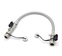 Straight 15mm Filling Loop with Check Valve and Two Stop Valves