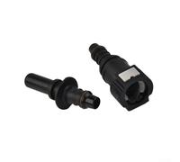 Straight 9.89mm ID8 Fuel Line Hose Quick Release Connector Set, Nylon Petrol Coupler Kit for Car Motorcycle, Black, 500KPa Max Pressure, -40°C to 115°C T