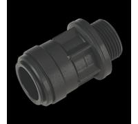 Straight Adaptor 22mm 3/4"BSP Pack of 2 (John Guest Speedfit® - PM012216E)