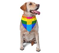Straight Ally Flag Spring Dog Bandanas Boy Bulk Puppy Kerchief Adjustable Soft Triangle Bibs Accessories for Small Medium Large Dogs Cats White