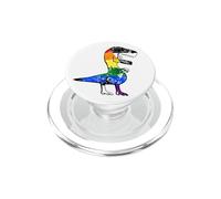Straight Ally Pride Flag Dinosaur PopSockets PopGrip for MagSafe