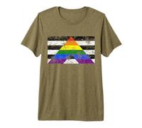 Straight Ally Pride Vintage Flag Premium T-Shirt