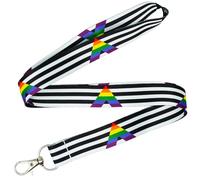Straight Ally Sexuality Festival Flag Student Lanyard ID Card Strap