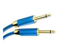 Straight/Angle Instrument Jack Lead Cable， 6.35mm Male To Male Audio Cable Pair For Guitar Amplifier Mixer 1-10m(10 Meters)