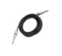 Straight/Angle Instrument Jack Lead Cable， 6.35mm Stereo Male to Male Electric Guitar Cable Double Shielding Multicolor 1-20m(20 Meters)