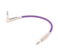 Straight/Angle Instrument Jack Lead Cable， 6.35mm TRS Male To Male Cable Straight To Right Angle Guitar Keyboard Multicolor 0.3-15m(Purple,0.3)