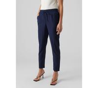 Straight Ankle Grazer Trousers Navy Blue
