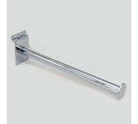 Straight Arm with Disc End for Slatwall Panels, Heavy Duty Display, Chrome Finish (20)