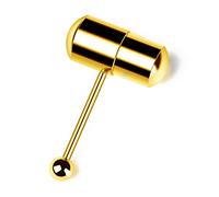 Straight Barbell Stainless Steel Punk Tongue Body Piercing Jewelry Vibrating Tongue for Adult Women Tongue Piercing