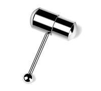 Straight Barbell Stainless Steel Punk Tongue Body Piercing Jewelry Vibrating Tongue for Adult Women Tongue Piercing