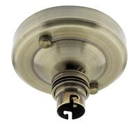 Straight Batten Lamp Holder BC|B22 in Antique Brass Finish