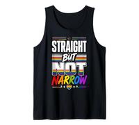Straight But Not Narrow Proud Ally LGBTQ Pride Month Tank Top