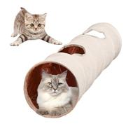 Straight Cat Tunnels | Multifunctional Cat Tunnel Bed with Peephole | Connectable Big Tube Playground Toys, Multifunctional Cat Tunnel Bed with Peephole, Cat Toys for Rabbit, Puppy, Cat