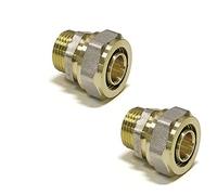 Straight Connector 16mm - 1/2 Male - Compression Fit, Fittings Type: PEX-AL-PEX (2)