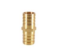 Straight connector1pc Brass Straight Hose Pipe Fitting, 14 19 25mm Gas Copper Barbed Coupler Connector Adapter, Equal Barb Reducing Joint(12mm*19mm)