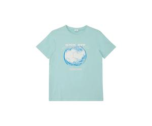 Straight Cut Front Print T-Shirt Child s.Oliver Turquoise 15/16 years