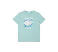 Straight Cut Front Print T-Shirt Child s.Oliver Turquoise 9/10 years