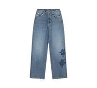 Straight Denim Jeans Olaf Hussein Monogramme Bleu M