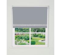 Straight Diamante Edge Border Blackout Roller Blind 165Cm Drop X 240Cm Red