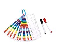 Straight Digital Math | Addition Subtraction Educational Toys - Erasable Math Learning Toys Double Sided With Storage Ring | For Girls Home Nursery School