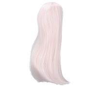 Straight Doll, Doll Hair 8-9" 1/3 Msd Pullip Dollfie Hair With Bangs, Customizable, Stylish Design For Replacement, Made Of Soft Fabric, High (Dark)