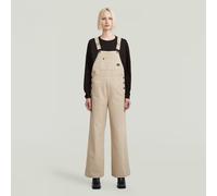 Straight Dungaree - Beige - Women XL