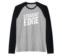Straight Edge Saying Quote for Straight Edger Lifestyle XXX Raglan Baseball Tee