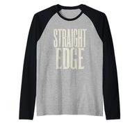 Straight Edge Saying Quote for Straight Edger Lifestyle XXX Raglan Baseball Tee