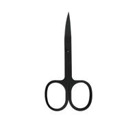 Straight Edge Scissors - Professional, Sleek, Matte Black, Stainless Steel, S Precision Trimming for Salon-Quality Manicures, Rust-Resistant, Ergonomic Design, Part of Mylee’s Premium Nail Care Tools